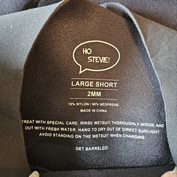 NWOT Ho Stevie! Mens Short Sleeve Short Leg Surf Wet Suit, Warm 2mm Neoprene, LS - Picture 9 of 17